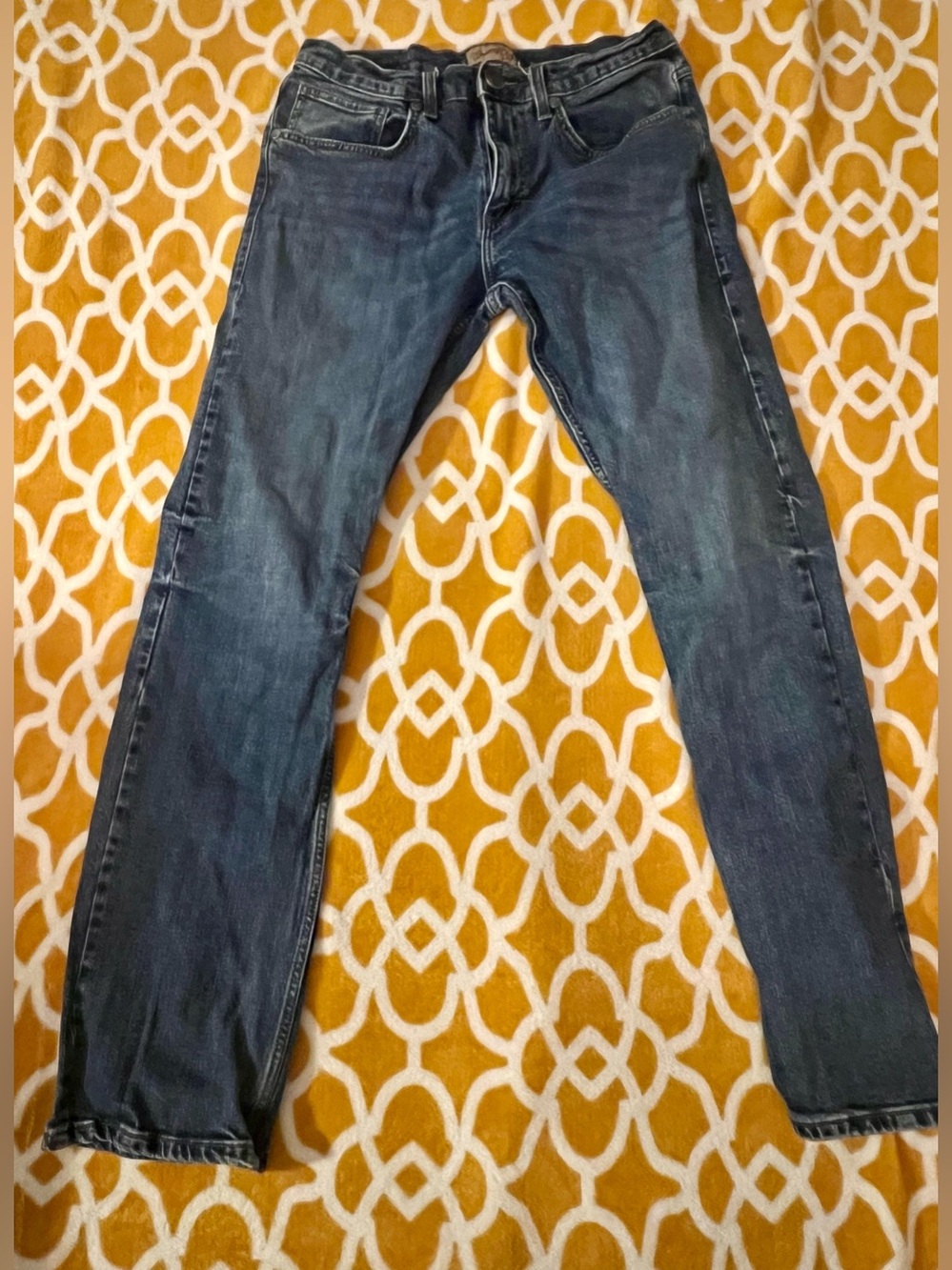Wrangler’s Men’s Blue Slim Fit Straight Leg Stretch Denim Jeans Size 32